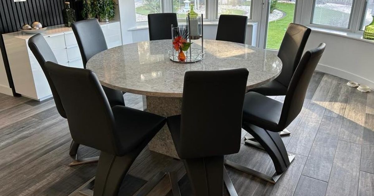 Bespoke Quartz Dining Table Marble 2 Marvel